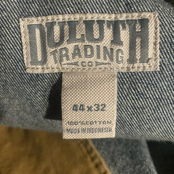 Duluth Trading Co. Men’s straight leg relaxed fit Dark wash jeans size 44x32 - Picture 6 of 7